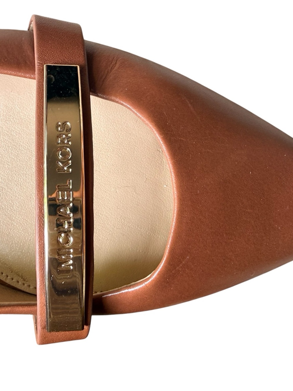 Michael Kors Jess Women's Brown Pointed-Toe Flats - Picture 2 of 8